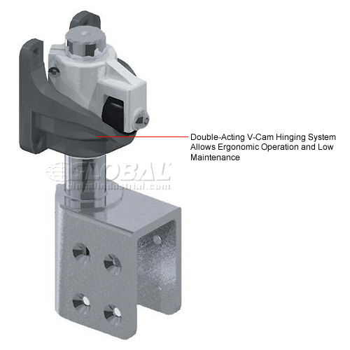 Chase Doors Extra HD Double Panel Traffic Door 6'W x 7'H Black DID7284