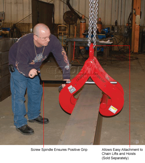 Caldwell Girder & Wide Flange Structural Beam Clamp GC15 15 Ton