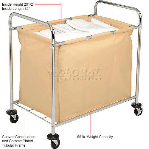 Luxor® HL14 Industrial Laundry Hamper Bulk Truck 361/4 x 22 x 35