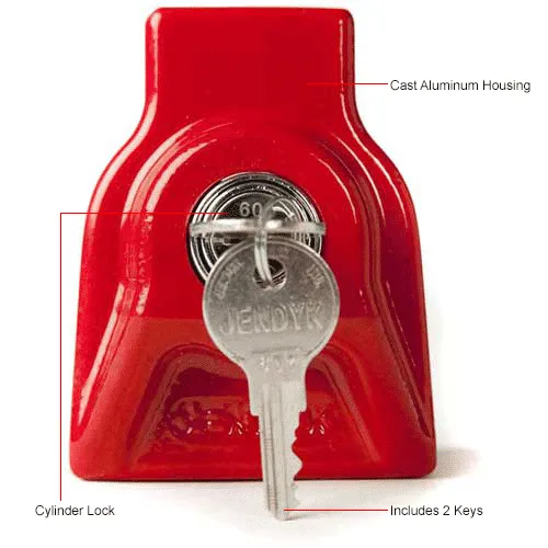 Jendyk Aluminum Air Brake Glad Hand Lock Keyed Alike