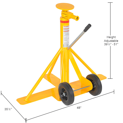 Big Foot Trailer Jack Stand BFSJ-2748 100,000 Lb. Static Capacity