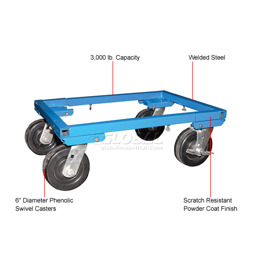 Hand Trucks & Dollies DolliesSteel & Aluminum Adjustable Tote Dolly ATD16226 3000 Lb
