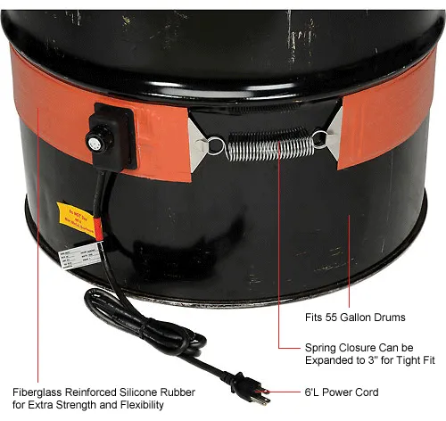 BriskHeat Etal Dru Heater 5-Gallon, 550 Watt, 120 Volt, Odel - Main Image