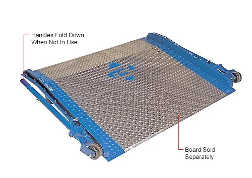 EZ-Roll Attachment for Bluff® Aluminum Dock Boards with Steel Curbs