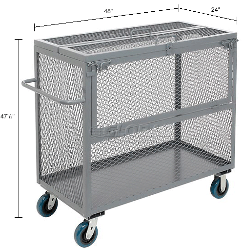 Trucks & Carts Security Trucks Steel Mesh DropGate Security Box