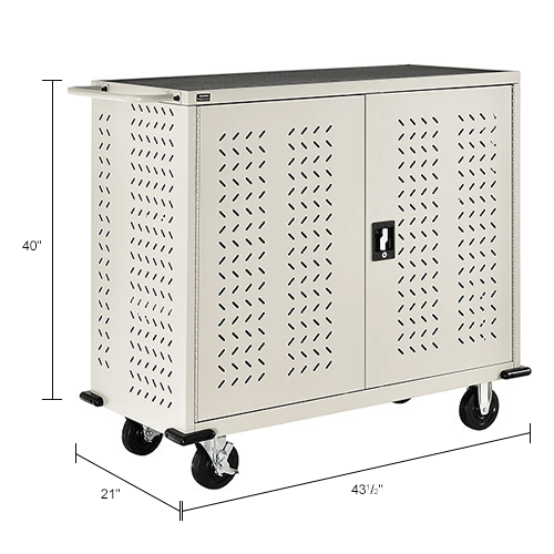 Global Industrial™ Mobile Storage & Charging Cart for 75 iPads