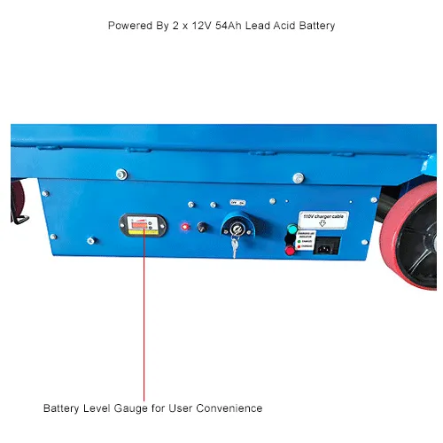 Global Industrial™ Self Propelled Mobile Double Scissor Lift Table