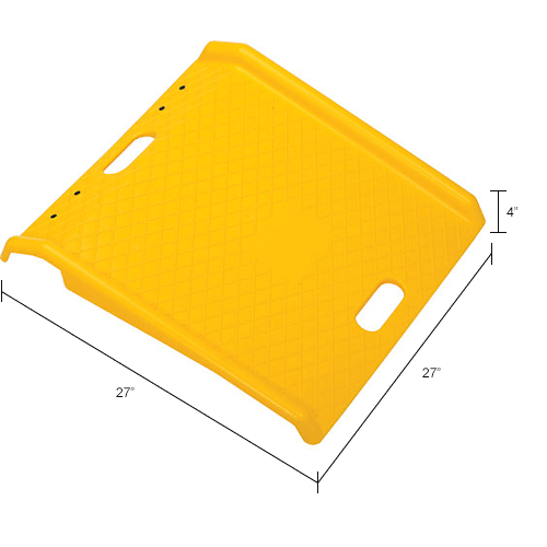 Global Industrial™ Plastic Hand Truck Curb Ramp, 1000 Lb. Capacity