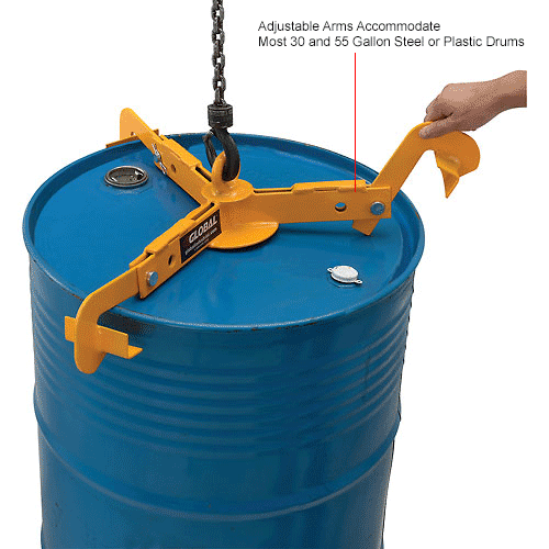 Drum & Barrel Lifters & Grabs Global Industrial™ Open & Closed Head