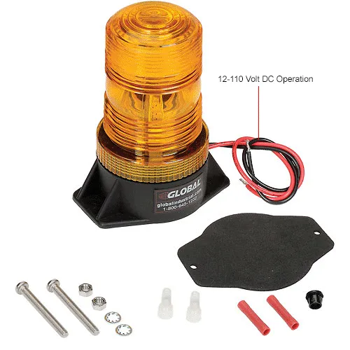 Global Industrial™ High-Profile Amber LED Permanent Mount