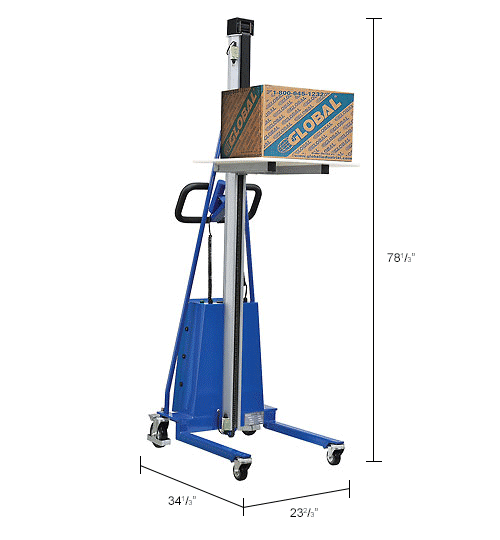 Global Industrial™ Battery Powered Office Work Positioner Lift Truck ...