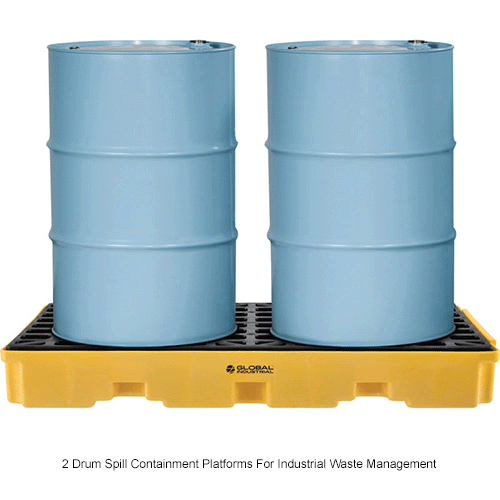 Global Industrial™ 2 Drum Spill Containment Modular Platform