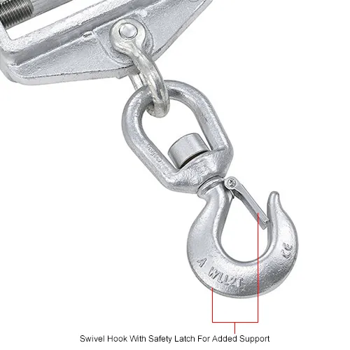 Global Industrial™ Swivel Hook Single Fork Forklift Hook