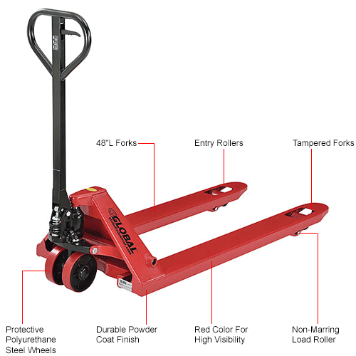 Global Industrial™ Standard Duty Pallet Jack Truck, 27