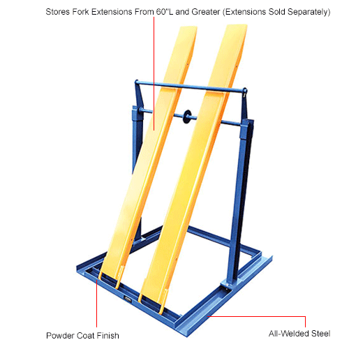 Global Industrial™ Fork Extension Storage Rack, 46"L x 40"W x 54"H