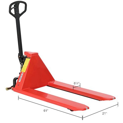 Global Industrial™ Manual HighLift Skid Jack Truck, 3300 Lb. Capacity