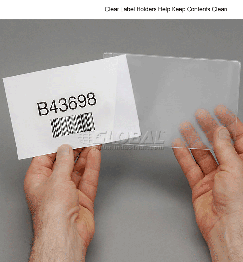Self Adhesive Label Holder 6"W X 4"H (50 pcs/pkg)