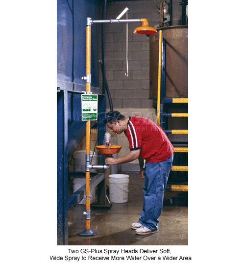 Guardian Equipment Emergency Wash Station Eye Wash Fountain And Drench Shower, G1902P