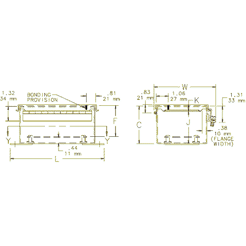 Hoffman A1210CHEMC, Continuous Hinge W/Clamps, Type 12, 12.00X10.00X5.00, Steel/Zinc