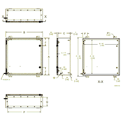 Hoffman EXE303012SS61, Zonex™ Atex- And Ice-Certified, 30.00X30.00X12.00, SS Type 316