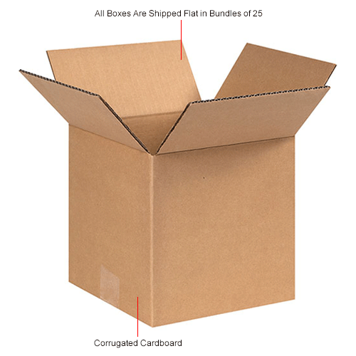 Cube Cardboard Corrugated Boxes 8" x 8" x 8" 200#/ECT-32