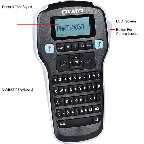 Dymo® Label Maker, 1790415, 6 Font Sizes, 45/8" X 8" X 2", Black