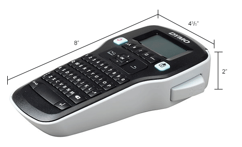 Dymo® Label Maker, 1790415, 6 Font Sizes, 4-5/8" X 8" X 2", Black