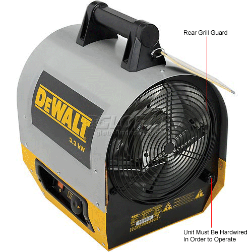 DeWALT® Portable Forced Air Electric Heater W/ Adjustable Thermostat