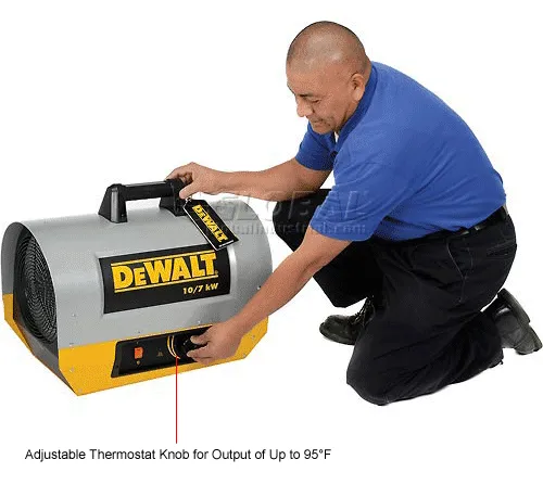 DeWALT® Portable Forced Air Electric Heater W/ Adjustable