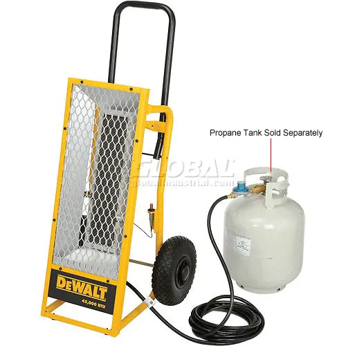 Dxh45lp Dewalt 45000 Btu Portable Radiant Heater DeWalt 20V