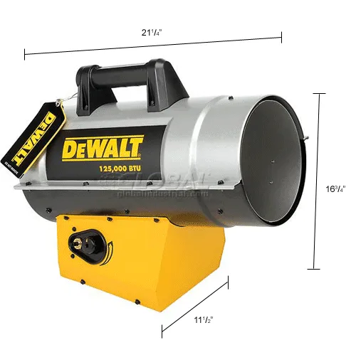 DeWALT® Portable Forced Air Propane Heater, 125000 BTU