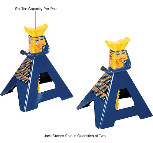 Hein-Werner 6 Ton Jack Stands (Set of 2) - HW93506