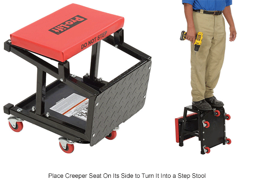 Pro-Lift 300 lb. Cap. Creeper Seat/Stool Combo - C-2800
																			