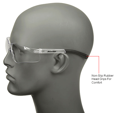 Eye Protection Safety Glasses Frameless Mcr Safety Bk110 Crews Bearkat Safety Glasses