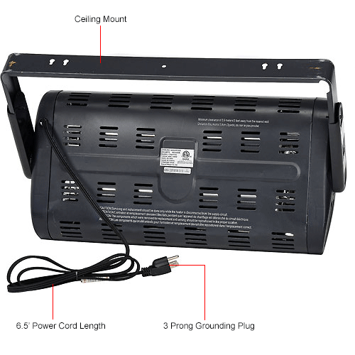 Heaters Patio Comfort Zone 174 Heater Ceiling Mount Quartz