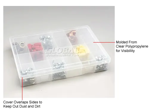 PL24CLEAR 24 Compartment Clear Small Parts Compartment Box