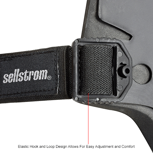 Sellstrom S96211 Rodillera Knee Pro Universal Híbrida Ultra Flexible Con Gel Color Negro Y Naranja Colombia