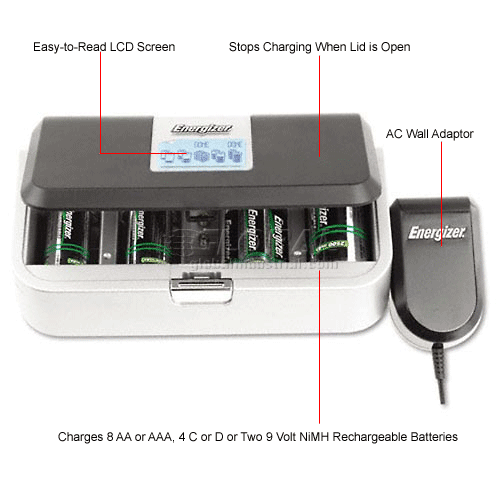 Energizer CHFC Universal Family Battery Charger For Multiple Battery