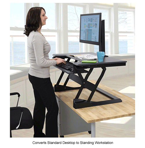 Ergotron® WorkFitT SitStand Desktop Workstation, Black B1804276