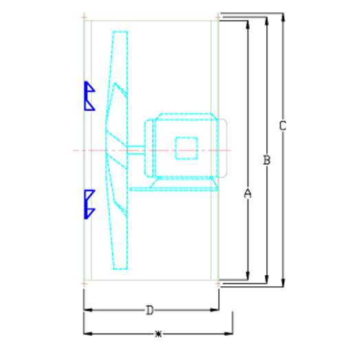 Global Industrial™ Vertical Mounting Brackets for 12" Duct Fans