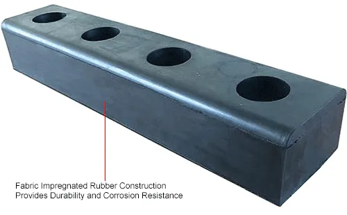 Global Industrial High-Impact Hardened Molded Dock Bumper - 20L x