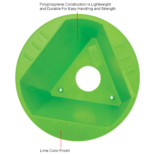 Inventory Cone Lime 3-Sided
