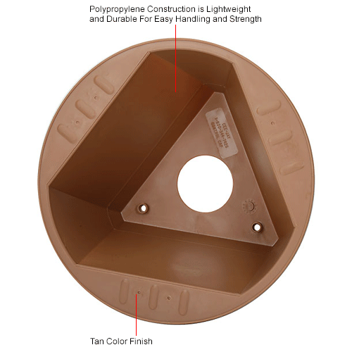 Download Inventory Control Cone, 3 Sided with Dry Erase Decals - Tan | B1845748 - GLOBALindustrial.com