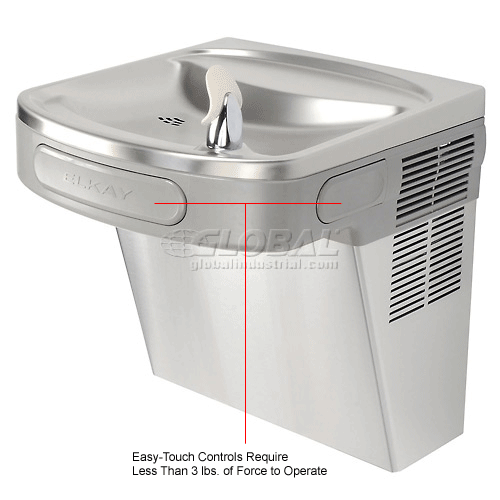 Elkay ADA Filtered Water Cooler, Stainless Steel, Wall Hung, 115V, 60Hz