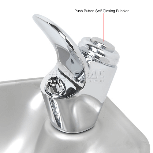 Elkay, Wall Mounted Drinking Fountain, Bracket Style, Stainless Steel