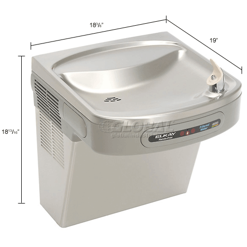 Elkay Water Cooler, Filtered, ADA Hands Free, Stainless Steel, 115V