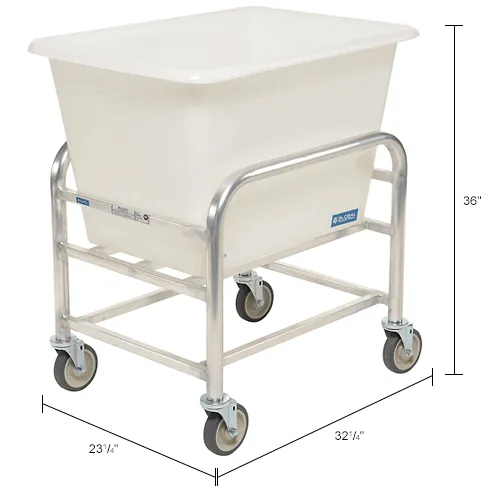 むーばー_Mover Global Industrial™ Bulk Mover Cart with White Tub, 6 Bushel