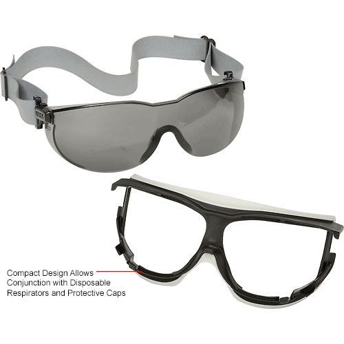 Uvex® Carbonvision™ S1651D Safety Goggles, Black & Gray Frame, Gray
																			