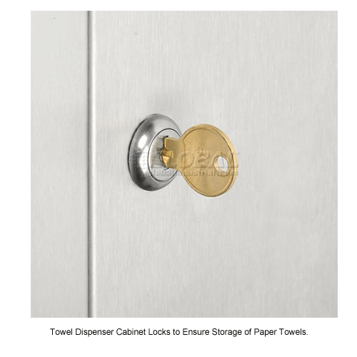 ASI® Traditional Recessed Folded Paper Towel Dispenser/Receptacle