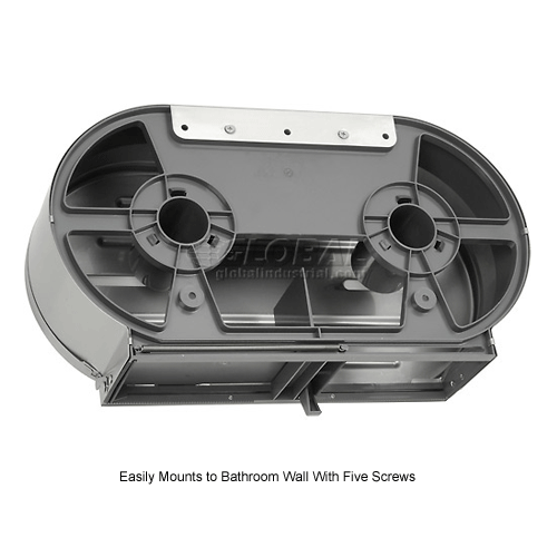 ASI® Surface Mounted Twin 9" Jumbo Roll Toilet Tissue Dispenser 0040